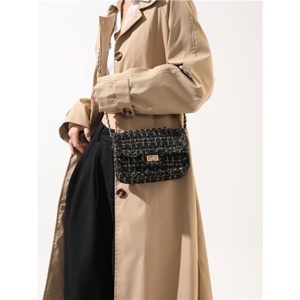 Tweed Flap Crossbody Bag - Picture 2 of 5